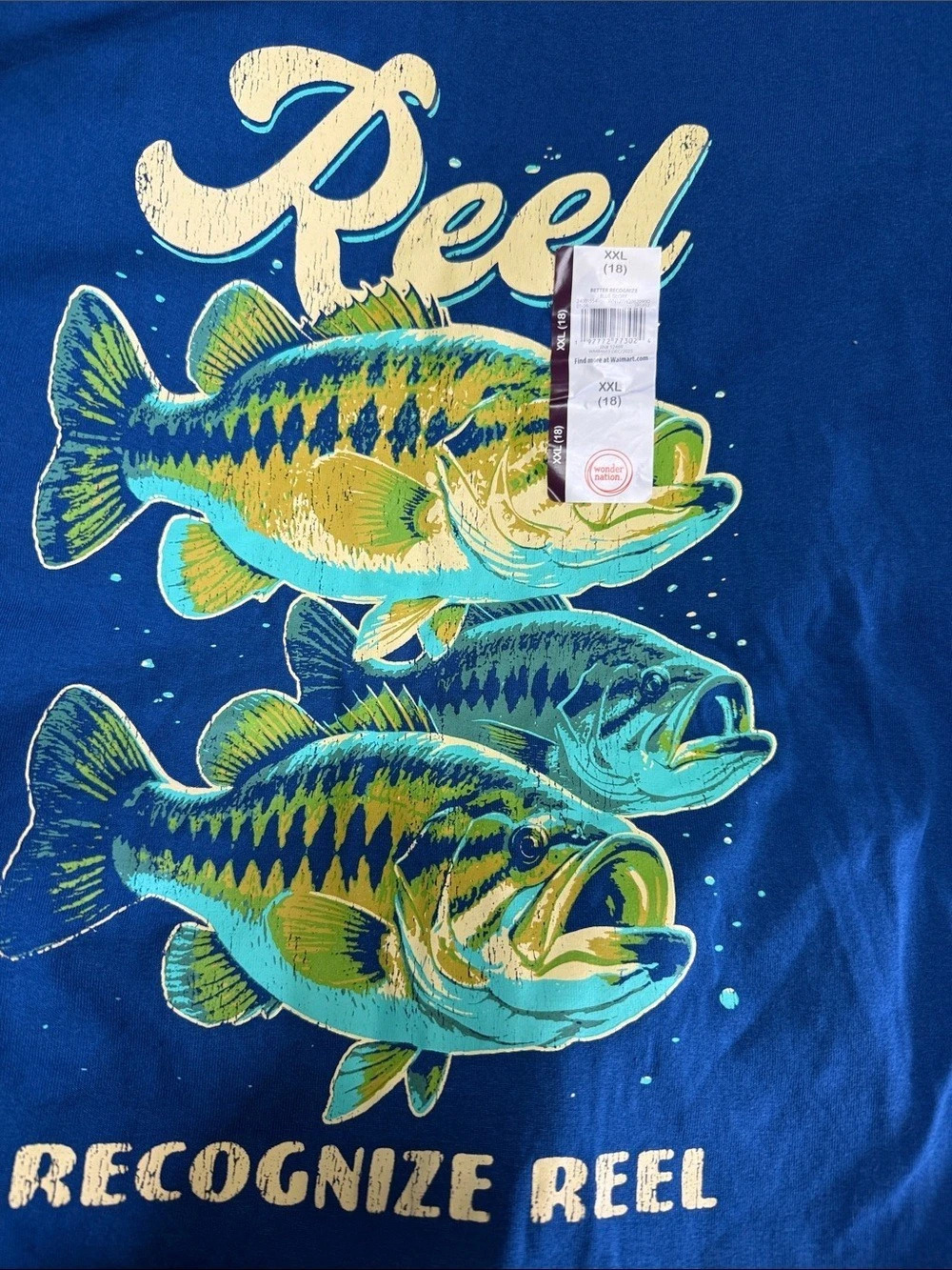 Wonder Nation Graphic Fish Short Sleeve Tee Size XL